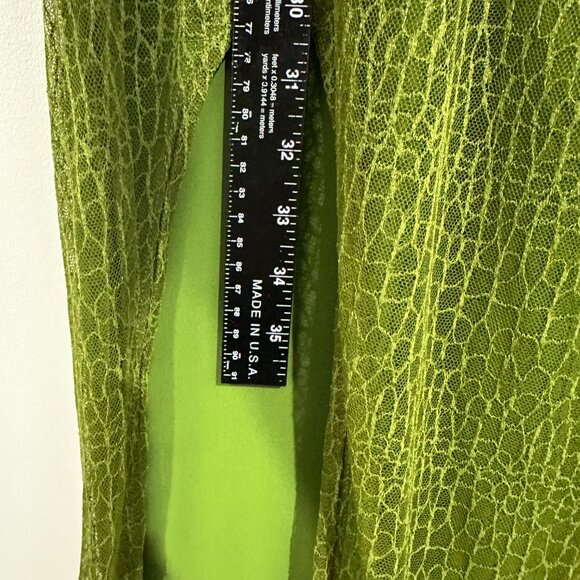 Michael Costello x REVOLVE Lauren Green Maxi Dress High Slit Long Sleeve - Picture 12 of 16